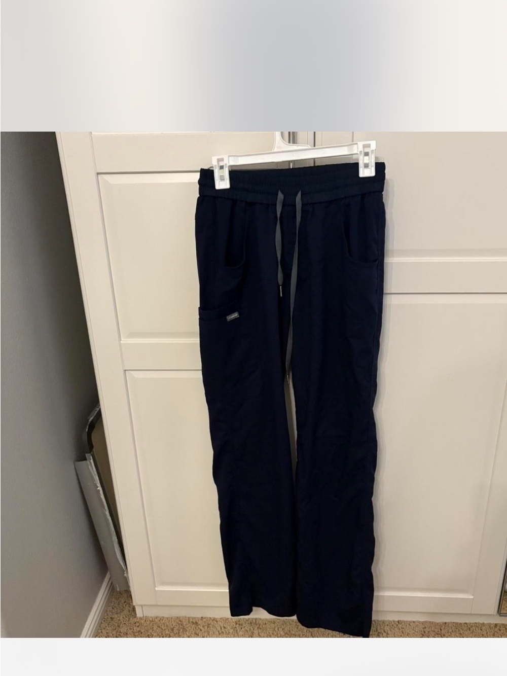 Men's Navy Drawstring Casual Pants
